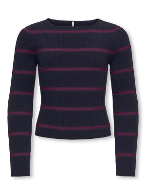 KIDS ONLY Sweter "Ibi" w kolorze granatowo-fioletowym rozmiar: 122 / 128
