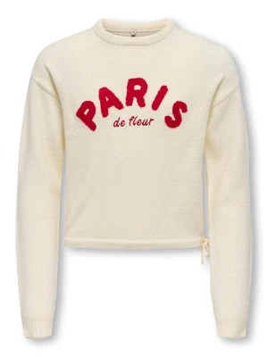 KIDS ONLY Sweter "Katia" w kolorze beżowym rozmiar: 122/128