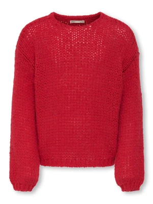 KIDS ONLY Sweter "Nordic" w kolorze czerwonym rozmiar: 122/128