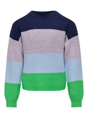 KIDS ONLY Sweter "Sandy" w kolorze granatowo-błękitno-zielonym rozmiar: 122/128