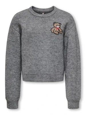 KIDS ONLY Sweter "Teddy" w kolorze szarym rozmiar: 134/140