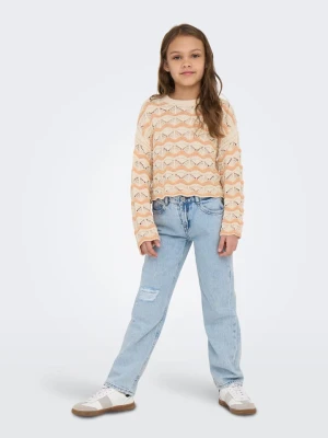 KIDS ONLY Sweter w kolorze beżowym rozmiar: 122 / 128