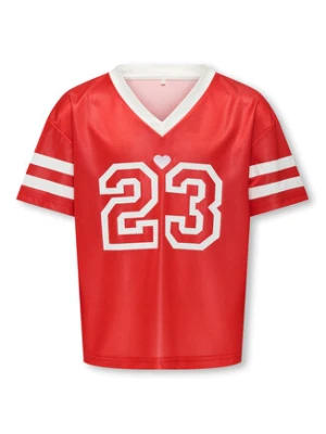 Kids ONLY T-Shirt Lulu 15354971 Czerwony Regular Fit