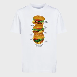 Kids Triple Burger Tee white, marki Mister Tee - KidsApparel, w kolorze Biały, rozmiar 146/152