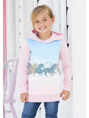 Kidsworld Bluza w kolorze jasnoróżowym ze wzorem rozmiar: 116