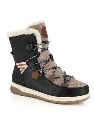 Kimberfeel Botki zimowe "Abigail" w kolorze czarnym rozmiar: 38