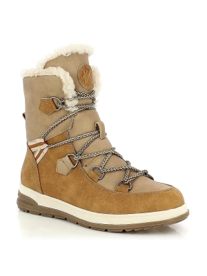 Kimberfeel Botki zimowe "Abigail" w kolorze jasnobrązowym rozmiar: 35