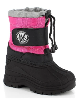 Kimberfeel Kozaki zimowe "Montreal" w kolorze różowo-czarnym rozmiar: 31/32