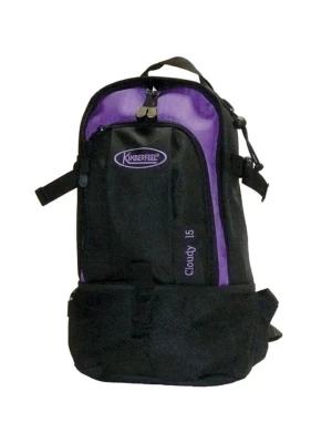 Kimberfeel Plecak outdoorowy "Cloudy" w kolorze czarno-fioletowym - 15 l rozmiar: onesize