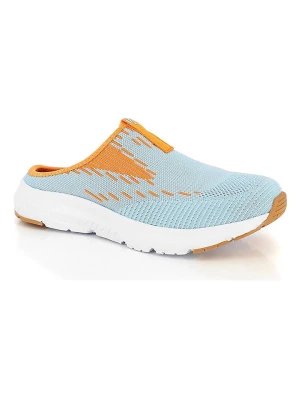 Kimberfeel Slippersy "Avit" w kolorze błękitno-pomarańczowym rozmiar: 39