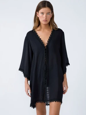 Kimono z haftowanymi brzegami Etam