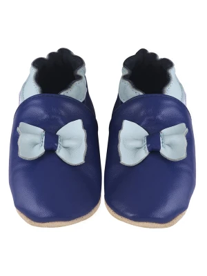 Kindsgut Skórzane buty "Bow" w kolorze granatowym do raczkowania rozmiar: 24/25