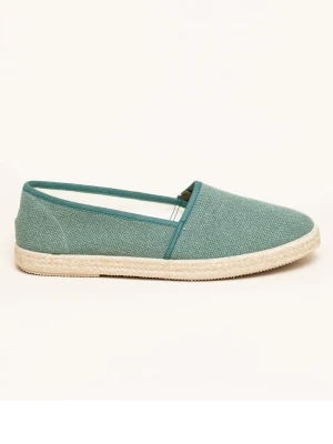 kitz-pichler Espadryle "Camping Linen uni V" w kolorze zielonym rozmiar: 39