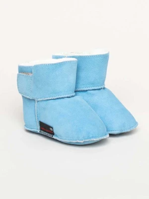 kitz-pichler Kozaki w kolorze błękitnym z wełny jagnięcej rozmiar: 17