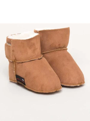 kitz-pichler Kozaki w kolorze jasnobrązowym z wełny jagnięcej rozmiar: 21