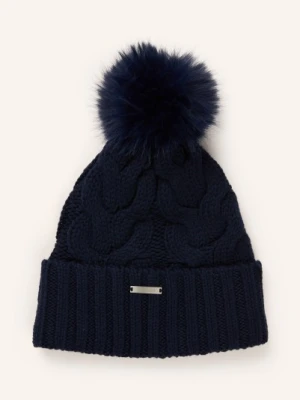 Kjus Czapka Pom Ze Sztucznym Futrem blau