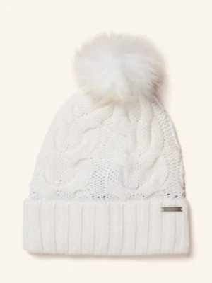 Kjus Czapka Pom Ze Sztucznym Futrem weiss