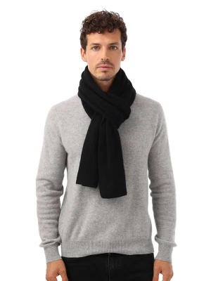 KKS Studios Kaszmirowy szal w kolorze czarnym - 195 x 34 cm rozmiar: onesize