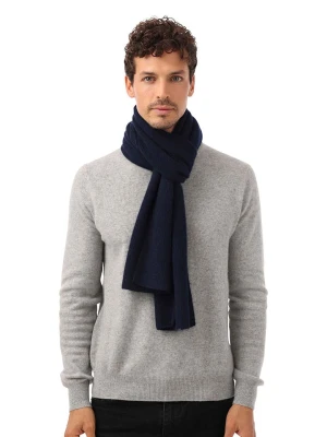 KKS Studios Kaszmirowy szal w kolorze granatowym - 195 x 34 cm rozmiar: onesize