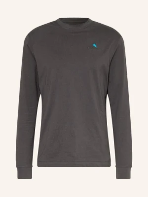 Klättermusen Koszulka Z Długim Rękawem Root Logo schwarz