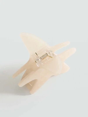 Klamra do włosów z motywem gwiazdy kremowy / écru - Kobieta - Rozmiar uniwersalny - MANGO