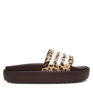 Klapki adidas adilette Platform Slides JR9234 Brązowy