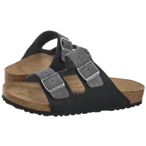 Klapki Arizona BS Charcoal Leather 1032435 (BK393-a) Birkenstock