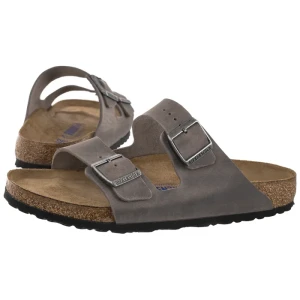 Klapki Arizona BS Soft Footbed Iron Oiled Leather 0552801 (BK356-c) Birkenstock