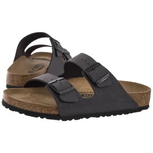 Klapki Arizona BS Velvet Gray/Black Buckles 1032045 (BK371-a) Birkenstock