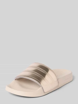 Klapki basenowe z Metalicznym detal Model 'ADILETTE SHOWER' Adidas Beżowy