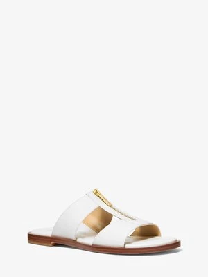 Klapki Berkley ze skóry MICHAEL Michael Kors