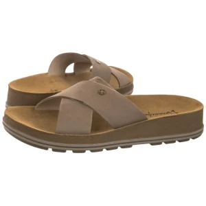 Klapki Beżowe P7504-04/00-0 (MA1487-a) Maciejka