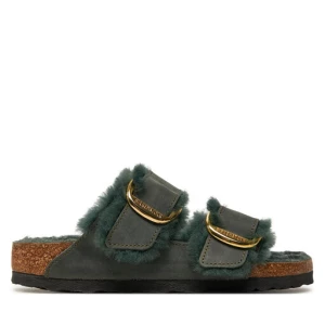 Klapki Birkenstock Arizona Bb Shearling Leoi 1028070 Zielony