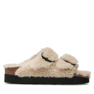 Klapki Birkenstock Arizona Big Buckle Shearling 1017642 Beżowy