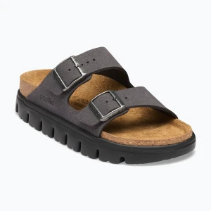 Klapki BIRKENSTOCK Arizona Chunky Birkibuc velvet gray Szary