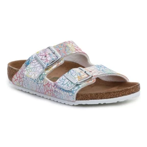 Klapki Birkenstock Arizona Kids Flashy Hologram Silver 1022173 wielokolorowe