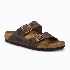 Klapki BIRKENSTOCK Arizona LEOI Narrow habana Brązowy