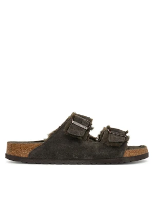 Klapki Birkenstock Arizona Shearling 1020566 Brązowy