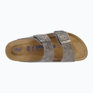 Klapki BIRKENSTOCK Arizona Soft Footbed Oiled Leather Narrow iron