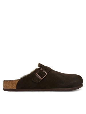Klapki Birkenstock Boston Fur 1020567 Brązowy