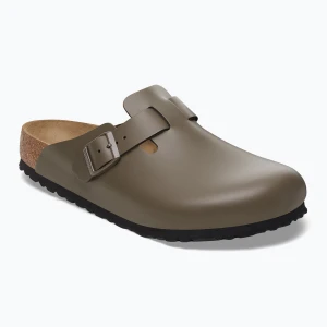 Klapki BIRKENSTOCK Boston NL Narrow smooth leather concrete gray