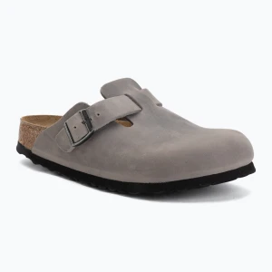 Zdjęcie produktu Klapki BIRKENSTOCK Boston Soft Footbed Oiled Leather Narrow iron Szary