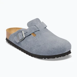 Klapki BIRKENSTOCK Boston Suede Leather stone blue