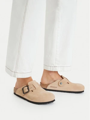 Klapki Birkenstock Boston Wire Buckle 1031573 Beżowy jasny