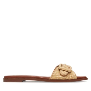 Klapki BOSS Charlize Slid10 50542223 Beżowy