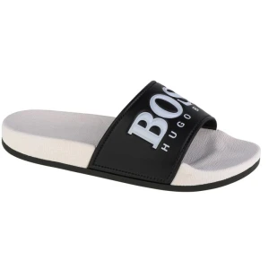 Klapki Boss Sandals J29275-09B Czarne białe