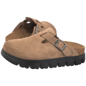Klapki Boston Pap Chunky Gray Taupe 1033084 Suede (PP17-f) Papillio