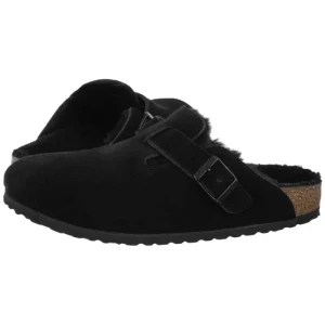 Klapki Boston VL/Shearling Black 0259883 (BK266-c) Birkenstock