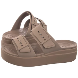 Klapki Brooklyn Buckle Low Wedge Bone 207431-2Q9 (CR293-c) Crocs