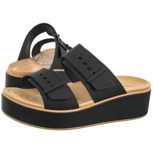 Klapki Brooklyn Buckle Matte Wrap Lw Black/Cashew 212408-0RI (CR432-a) Crocs